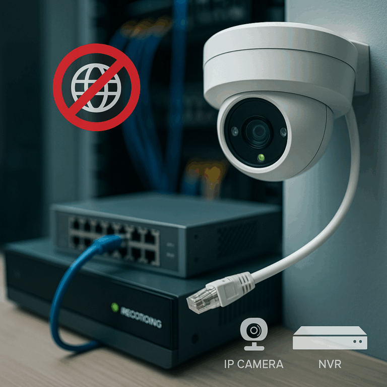 ถ้าอินเทอร์เน็ตในอาคารดับ กล้อง IP ยังสามารถบันทึกได้หรือไม่?